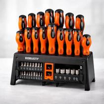 Jogo Chave Fenda/bits/soquete Com 39pc Robus