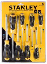 Jogo Chave Fenda E Philips 08 Pcs Stanley