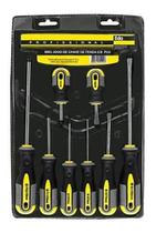 Jogo Chave Fenda E Philips 8 Pçs Imantada Profissional Presente para dia namorados