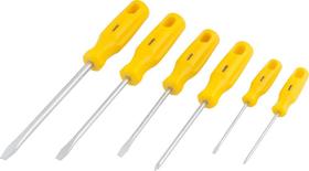 Jogo chave fenda e philips cromo vanádio c/ 6 peças Vonder