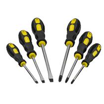 Jogo Chave Fenda E Philips Imantada Kit Profissional 6 Peças