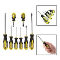 Jogo Chave Fenda E Philips Imantada Profissional Kit 8 Pçs Jogo Chave Fenda E Philips Imantada Profissional Kit 8 Pçs