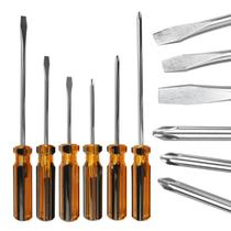 Jogo Chave Fenda E Philips Kit Com 6 Peças