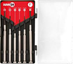 Jogo chave fenda e philips precisão relojoeiro aço carbono com 6 peças - Nove54