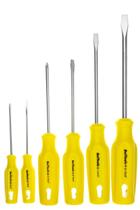 Jogo Chave Fenda e Phillips 6 Peças Cromo Vanádio Beltools