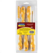 Jogo Chave Fenda_Phil Tramont 6Pc Amarelo Jogo Chave Fenda_Phil Tramont 6Pc Amarelo