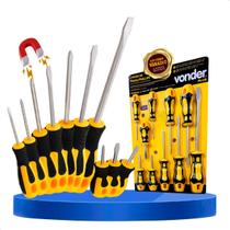 Jogo Chave Fenda Philips Magnetizada Imã Profissional 10pc Vonder Plus Jogo Chave Fenda Philips Magnetizada Imã Profissional 10pc Vonder Plus