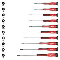 Jogo chave fenda/philips/torx de precisão com 10 peças 48-22-2612 milwaukee Jogo chave fenda/philips/torx de precisão com 10 peças 48-22-2612 milwaukee