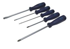 Jogo Chave Fenda Simples E Philips 5 Peças Gedore 150-160S1 Jogo Chave Fenda Simples E Philips 5 Peças Gedore 150-160S1