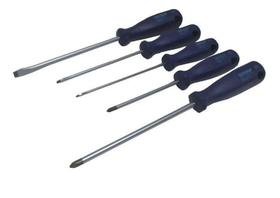 Jogo Chave Fenda Simples E Philips 5 Peças Gedore 150-160S1 Jogo Chave Fenda Simples E Philips 5 Peças Gedore 150-160S1