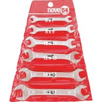 Jogo Chave Fixa 6-17mm Aço Carbono Com 6 Peças Estojo Plásti