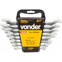 Jogo chave fixa 6-17mm cromo vanádio fosco com 6 peças suporte plástico - Vonder Jogo chave fixa 6-17mm cromo vanádio fosco com 6 peças suporte plástico - Vonder