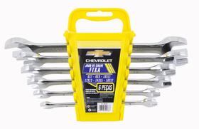Jogo Chave Fixa 6 Pçs 6Mm A 17Mm Aço Carbono Chevrolet