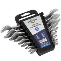 Jogo chave fixa 6 x 22 mm com 8 pcs brasfort Jogo chave fixa 6 x 22 mm com 8 pcs brasfort
