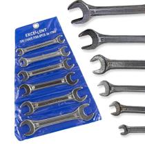 Jogo Chave Fixa Com 6 Peças 6 A 17mm Para Aperto e Desaperto Excellent