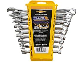 Jogo Chave Fixa Combinada 10 Peças 6 mm A 17 mm Aço Carbono Jogo Chave Fixa Combinada 10 Peças 6 mm A 17 mm Aço Carbono