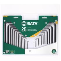 Jogo Chave Hexagonal 25Pc Mm/Pol Sata