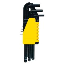 Jogo Chave Hexagonal Abaulada 9 Peças 1,5" a 10"mm Stanley 69-256