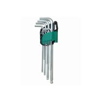 Jogo Chave Hexagonal Abaulada Extra Longa 1,5 a 10mm com 9PC - SATA-ST09101ASJ