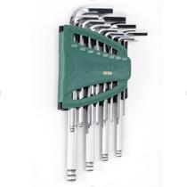 Jogo Chave Hexagonal Abaulada Longa 12 peças ST09106SJ Sata