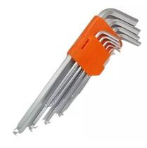 Jogo Chave Hexagonal Longas Com Ponta Bola 9 Peças Jogo Chave Hexagonal Longas Com Ponta Bola 9 Peças