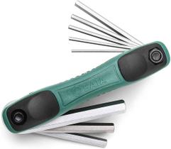 Jogo Chave Hexagonal Tipo Canivete 8 Peças SATA Jogo Chave Hexagonal Tipo Canivete 8 Peças SATA