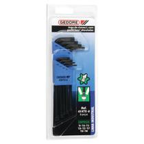 Jogo Chave Hexagonal Torx Abaulada Curta T9 a T40 Gedore 012961