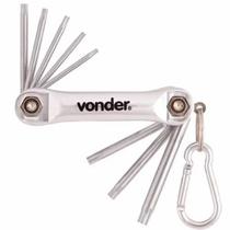 Jogo chave hexalobular 8pc t9-t40 ct309 vonder 3573309040