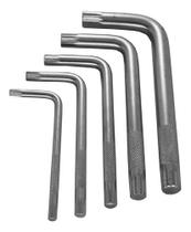 Jogo Chave L Multidentada 5 Peças M5, M6, M8, M10 E M12