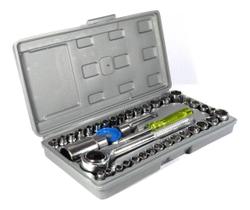 Jogo Chave Soquete Catraca Reversível 40 Peças F-147 - Saint Jogo Chave Soquete Catraca Reversível 40 Peças F-147 - Saint