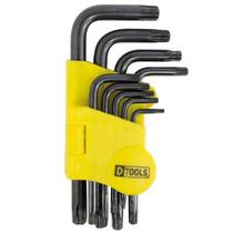 Jogo Chave (tipo Torx) com Suporte 9 Peças - Dtools Jogo Chave (tipo Torx) com Suporte 9 Peças - Dtools