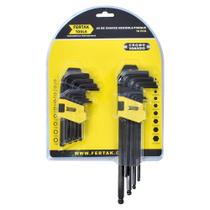 Jogo Chave Torque / Bola / Hexagonal 18 Peças Fertak