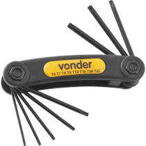 Jogo chave torx 8pc t06-t25 vtx6 crv vonder