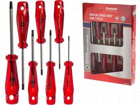 Jogo Chave Torx Aço Tipo Fenda C/ 7 Peças T10 A T40 Profissi - Western Jogo Chave Torx Aço Tipo Fenda C/ 7 Peças T10 A T40 Profissi - Western