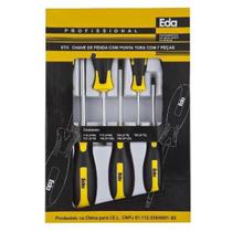 Jogo chave torx c/7 pcs t10 a t40 9th - eda Jogo chave torx c/7 pcs t10 a t40 9th - eda