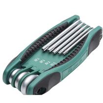 Jogo Chave Torx C/ Furo Guia Canivete 8 Peças Sata ST09123SJ