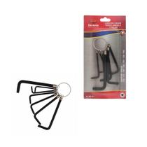 Jogo Chave Torx C/ Guia Argola 7 Pçs T10 A T40 - Etilux