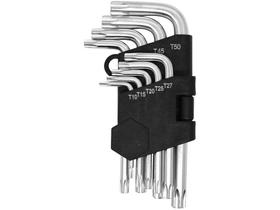 Jogo Chave Torx com Furo 9 Peças Western Etilux Jogo Chave Torx com Furo 9 Peças Western Etilux