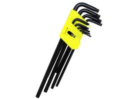 Jogo Chave Torx Com Furo Torque Tork Longo 9 Peças T10 A T50 Cor Preto Jogo Chave Torx Com Furo Torque Tork Longo 9 Peças T10 A T50 Cor Preto