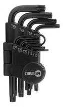 Jogo Chave Torx Curta Com 9 Peças T10 A T50 Nove54 Jogo Chave Torx Curta Com 9 Peças T10 A T50 Nove54