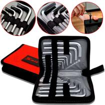 Jogo Chave Torx E Allen Hexagonal Curtas Crv 18 Peças Mtx