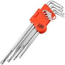 Jogo Chave Torx Longa 9 Pc Tipo L Cromo Vanádio Lee Tools