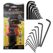 Jogo Chave Torx Longa com 9 Peças - Slink Sky Jogo Chave Torx Longa com 9 Peças - Slink Sky