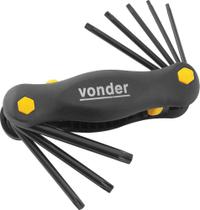 Jogo Chave Torx T9-t40 Canivete Plástico Cromo 8 Vonder