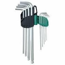Jogo chaven alen extra longa 9 pcs cromo vanádio saint Jogo chaven alen extra longa 9 pcs cromo vanádio saint