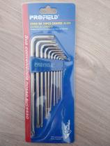 Jogo chaves alen estrela longo 10 peças Jogo chaves alen estrela longo 10 peças