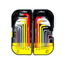 Jogo Chaves Allen E Torx Extra Longas 18 Peças Titanium