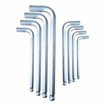 Jogo Chaves Allen Longa com 9 peças Abaulada Arredondada Profissional