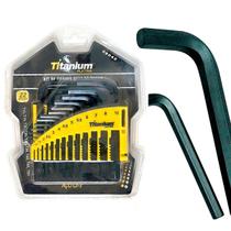 Jogo Chaves Allen Torx Crv 22 Pcs Titanium