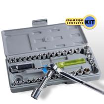 Jogo chaves Canhão catraca Conjunto Chave 40 Peças Luatek Lwj-138 Jogo chaves Canhão catraca Conjunto Chave 40 Peças Luatek Lwj-138